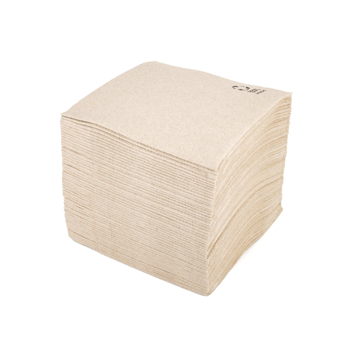Paper napkins - square brown 20 cm 1-ply