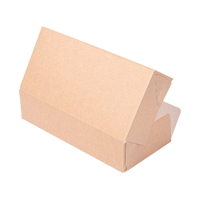 Sushi Verpackung / Transportbox - 19,7 x 9 x 4,5 cm - braun