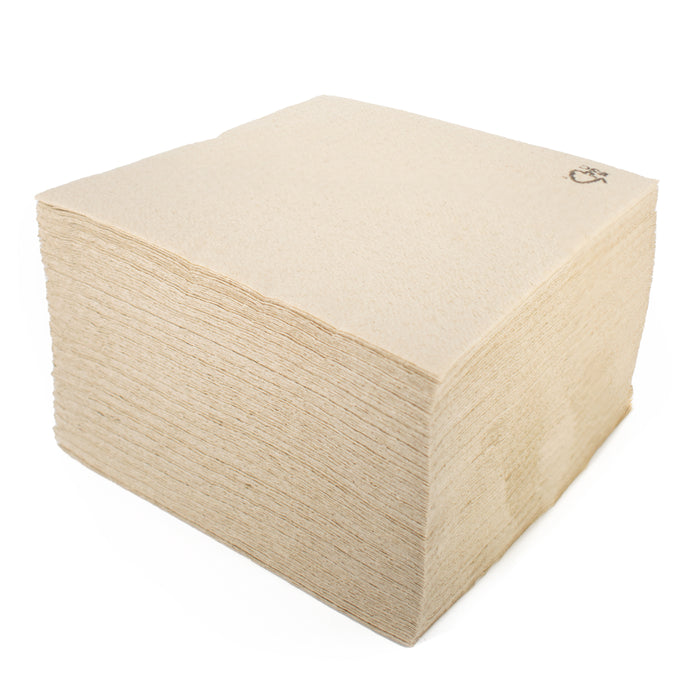 Paper napkins - square brown 33 cm 1-ply