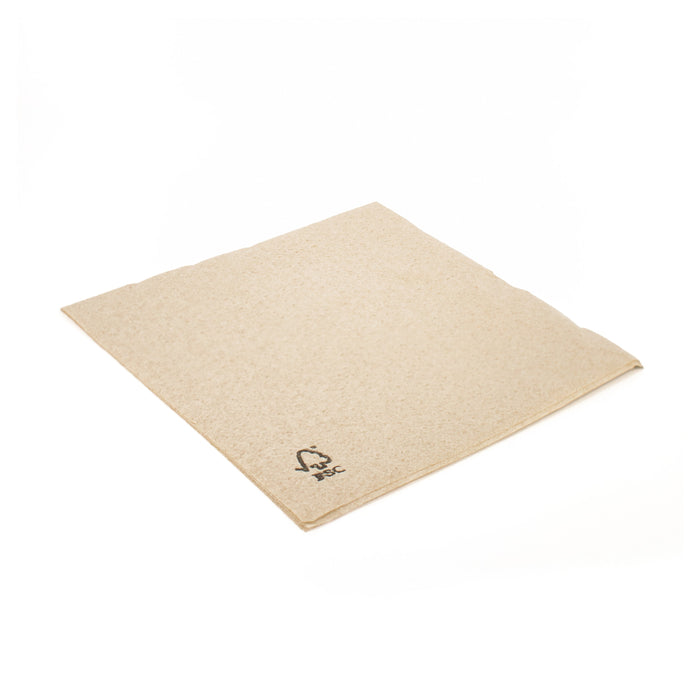 Paper napkins - square brown 33 cm 1-ply
