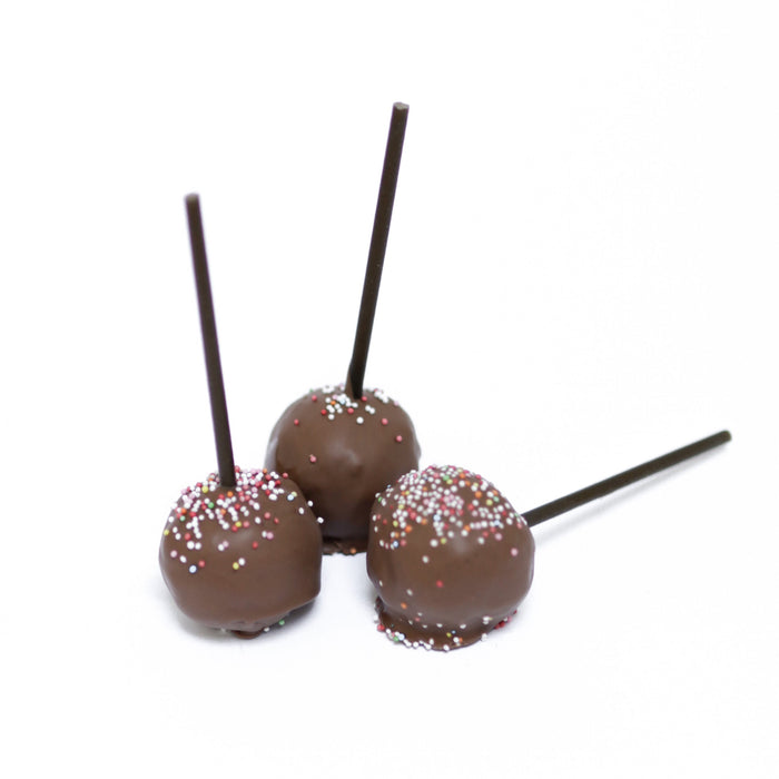 Süße Essbare Cake-Pop Stiele - Vegan Sticks - 22,5 cm lang (Halter aus Teig, Schwarz)