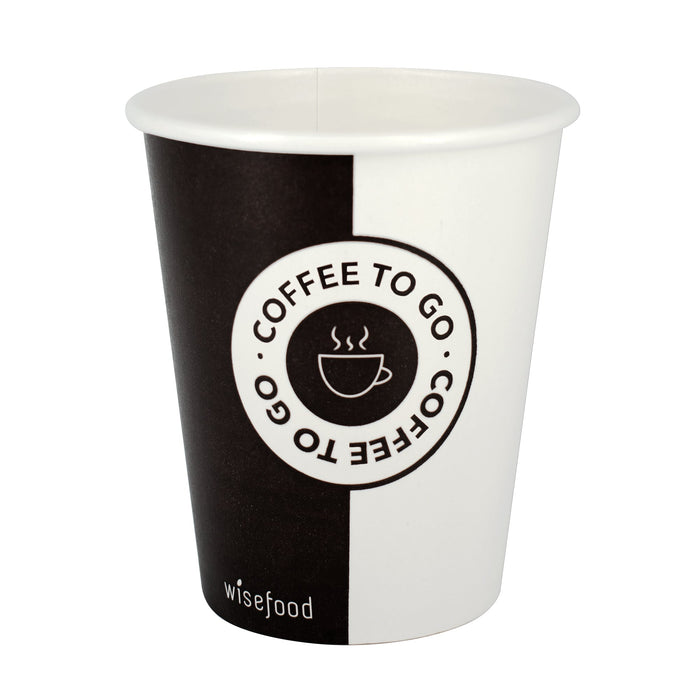 Organic paper cup 200ml (8oz) Ø 80mm without PLA/PE - Coffee to go cups