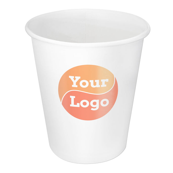 Paper cup printed white - 400ml (16oz) Ø 90mm paper cup organic (cup printed)
