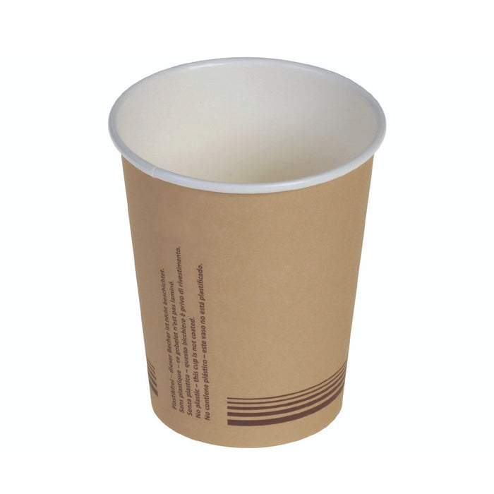 Paper mug - brown 200ml (8oz) Ø 80mm - PLA