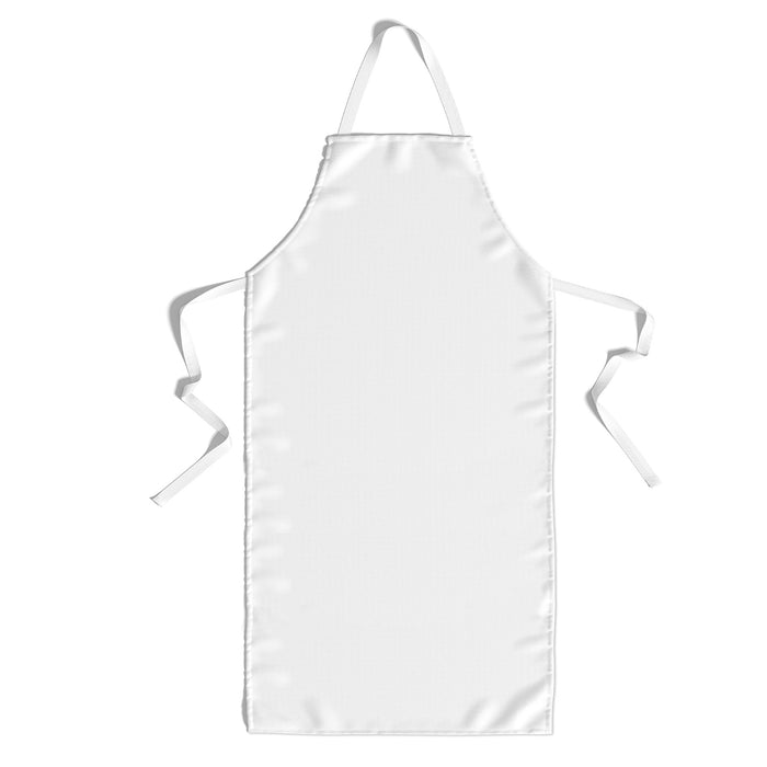 Apron white made of cotton and polyester - 71.5 cm wide and 86.5 cm long