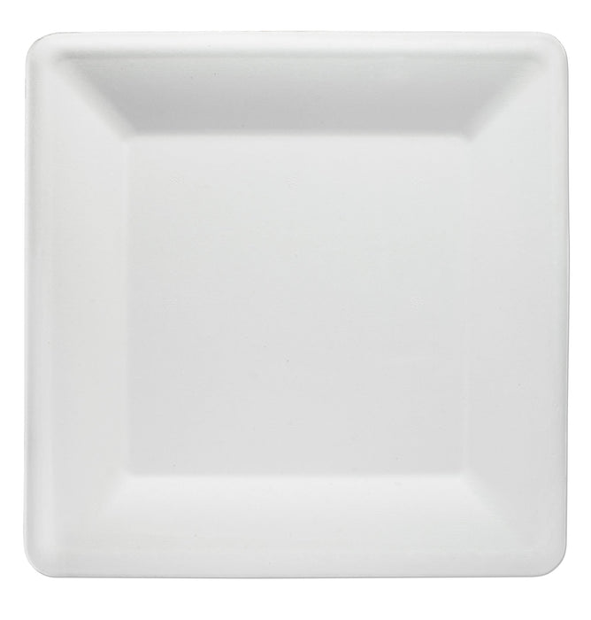 Bagasse plate - square 26 cm