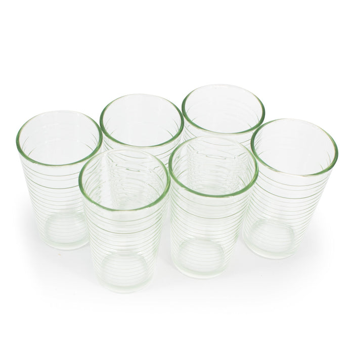 Glass - drinking glasses pack of 6 22cl