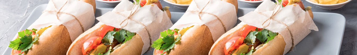 Hot Dog Tüten Braun Mit Druck – 1000 Stück Für Imbiss Und Party