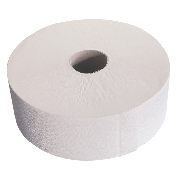 Toilettenpapier -Mini -Jumborollen weiß - 2 -lagig - 700 Blatt pro Rolle