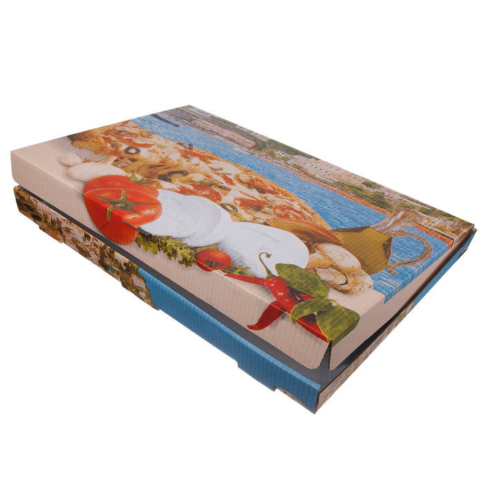 Pizzabox Pizzakarton 40 x 60 x 5 cm Braun Kraft