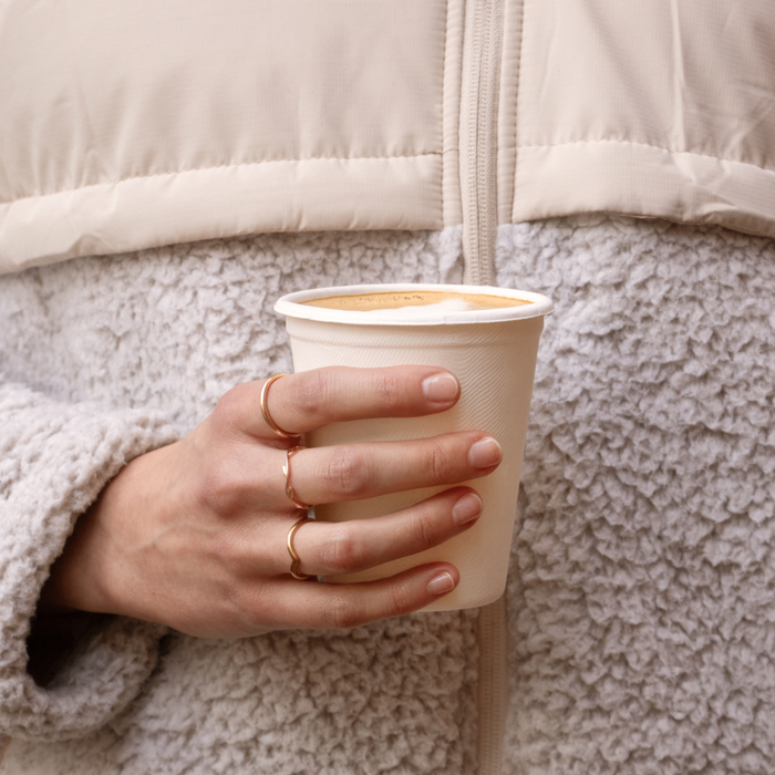 To Go Kaffeebecher, 300ml, Bagasse, Ø 9 x 9,7 cm