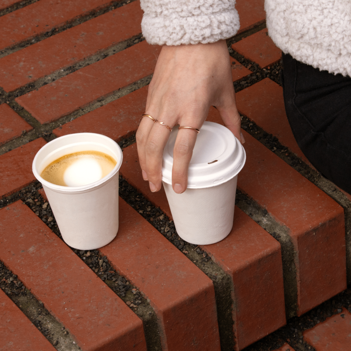 To Go Kaffeebecher, 300ml, Bagasse, Ø 9 x 9,7 cm