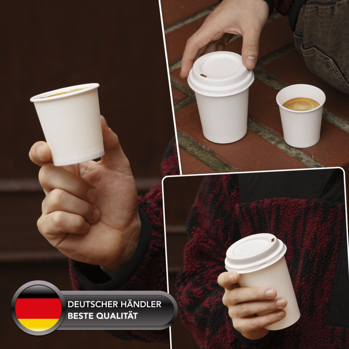 Organic Kraft Paper Cup, 200 ml, FSC®-Certified, Home Compostable, Brown, Ø 8 x 9.2 cm
