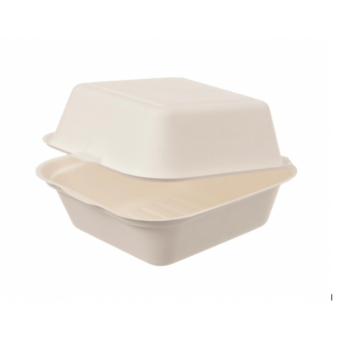 Hamburger Box L  15,7x15x8cm Bagasse