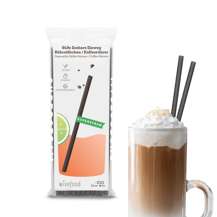 Disposable Edible Stirrers / Coffee Stirrers - 9.4cm Long (Coffee, Cocoa, Hot Beverages)
