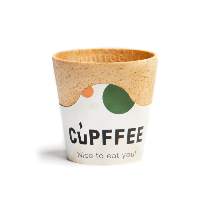 Gobelets comestibles Cupffee - 110ml / 220ml (café à emporter, cacao, boissons chaudes)