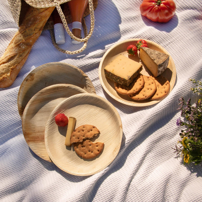 Assiette en palmier ronde Ø 23 cm