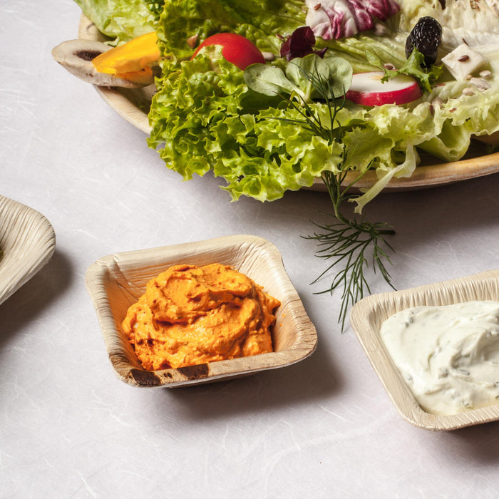 Palmblatt-Schale, 50 ml, quadratisch, 8 x 8 x 2 cm