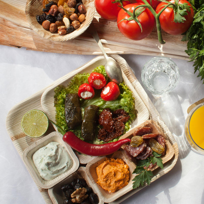 Palmblatt-Schale, 50 ml, quadratisch, 8 x 8 x 2 cm