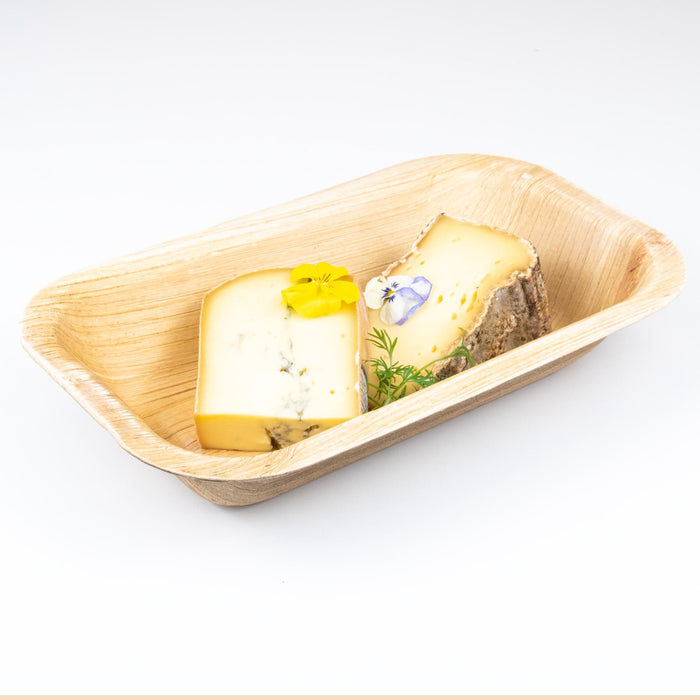 Palmblatt-Schale, 600 ml, rechteckig, versiegelbar, 24,5 x 15 x 4 cm