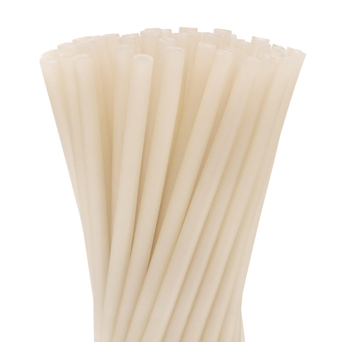 Pailles de riz comestibles, noires, Ø 8 mm x 25 cm