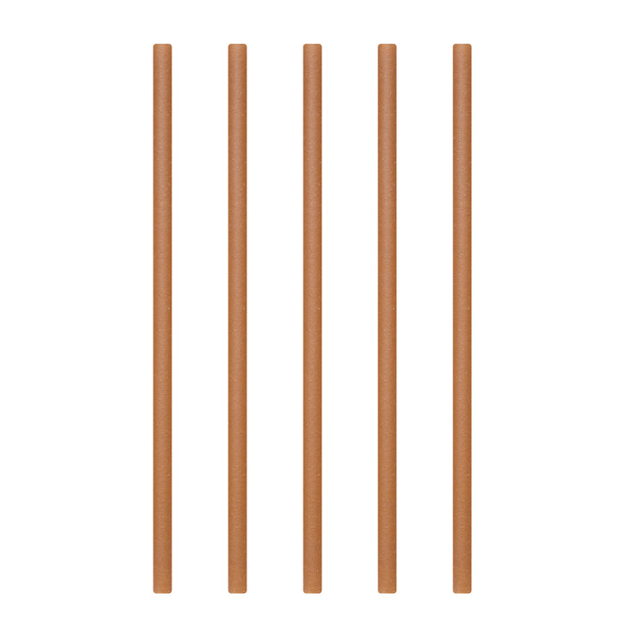 Edible straws - Ø 8 mm - 25 cm long - “Jumbo” (brown straws)