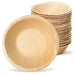 Runder Schale aus beigem Palmblatt, 900 ml, rund, 21 x 6,5 cm, stapelbar