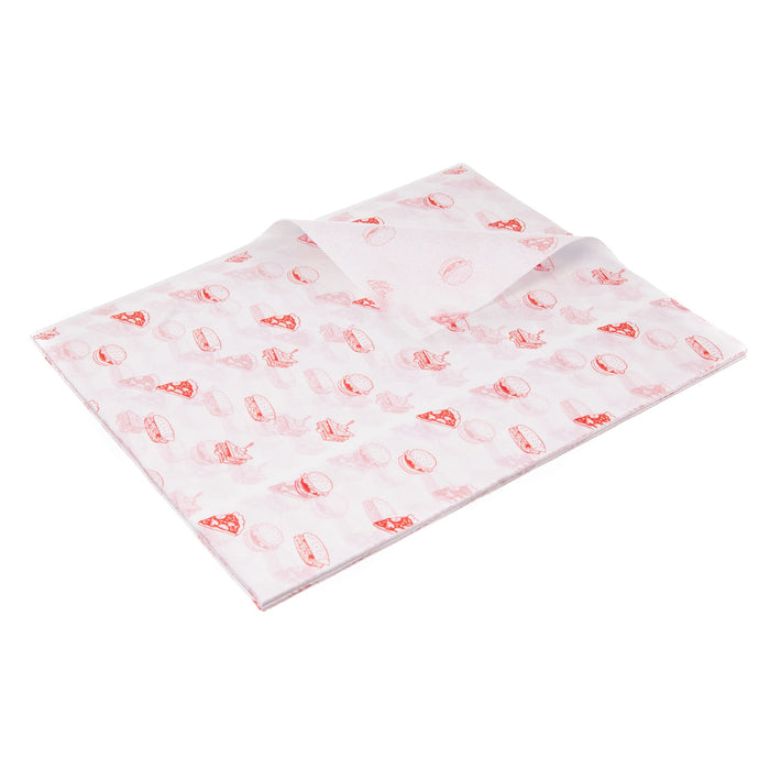 Paper wrapping paper - red 33 x 40 cm