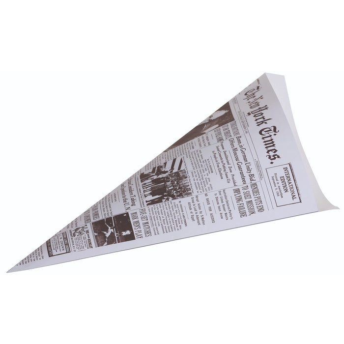 Cone bag newspaper print - 50g/m² - 270x380mm