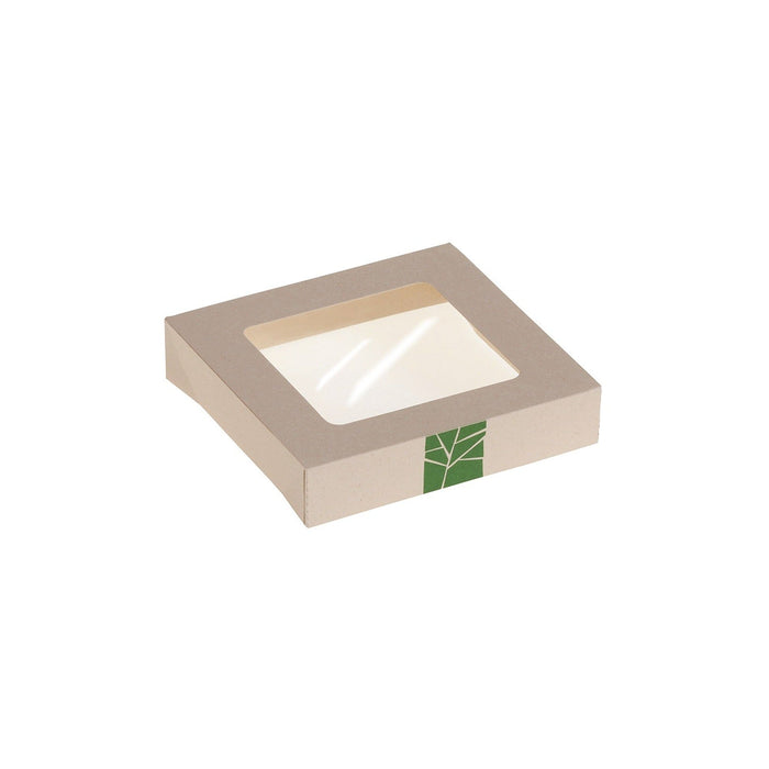 PaperWise lid with window for salad box