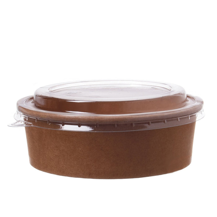 rPET lid - 185mm for salad bowl 1300ml