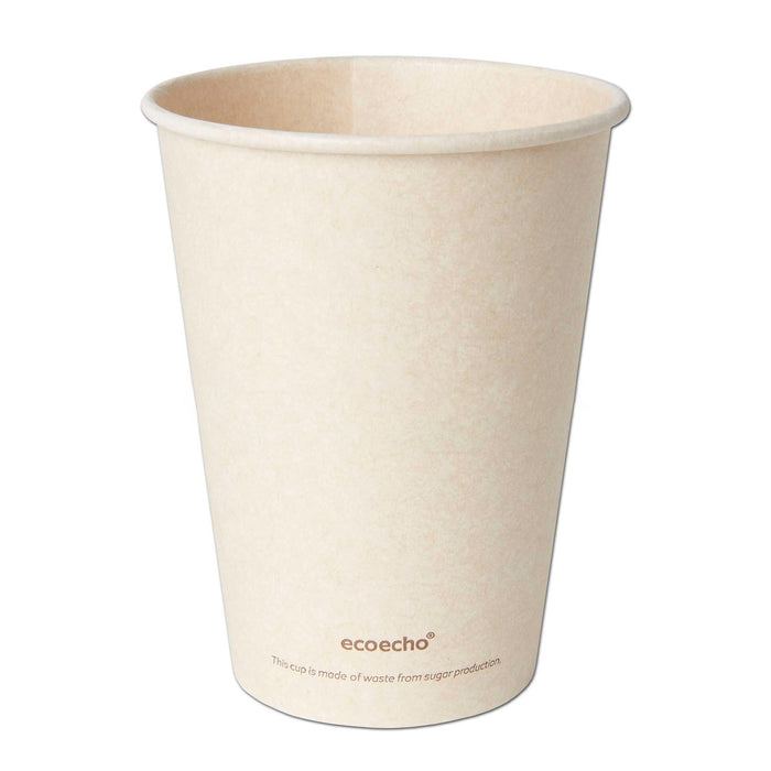Copo de café bagaço 300ml - Ø 90mm copo descartável - copo descartável de cana-de-açúcar