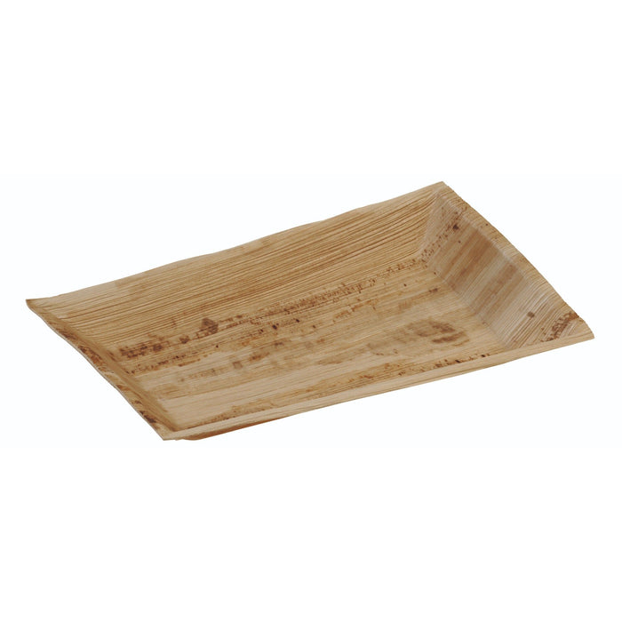 Palmblatt Teller rechteckig - 250x160x25mm - 100 Stück (Karton)