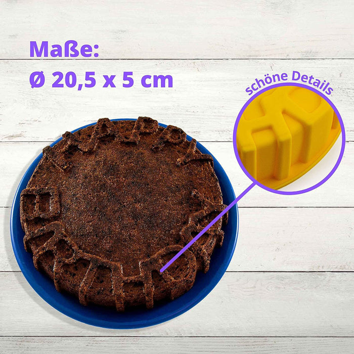Silicone mold cake - yellow Ø 20.5cm - 1 mould
