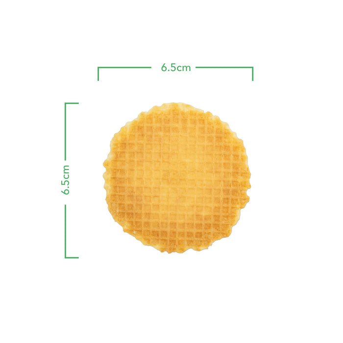 Waffle biscuit round Ø 65mm
