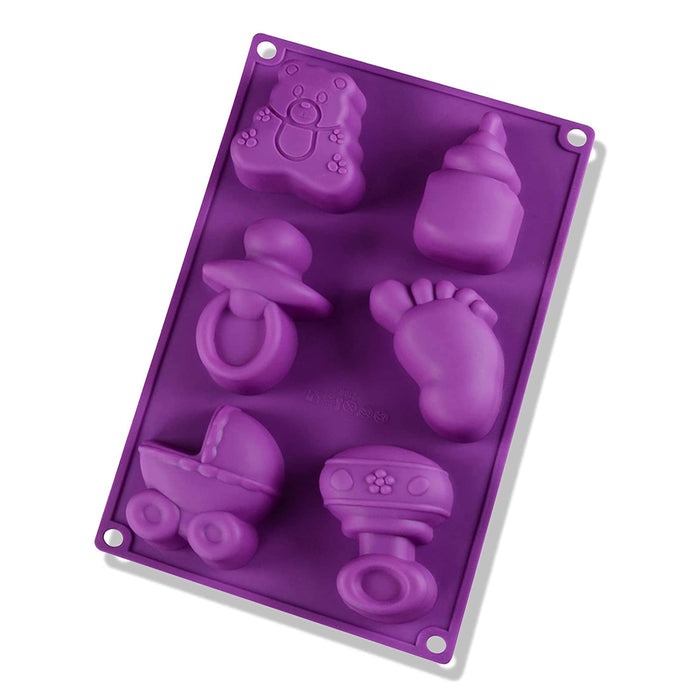 Silicone mold baby - lilac 19x17x3cm