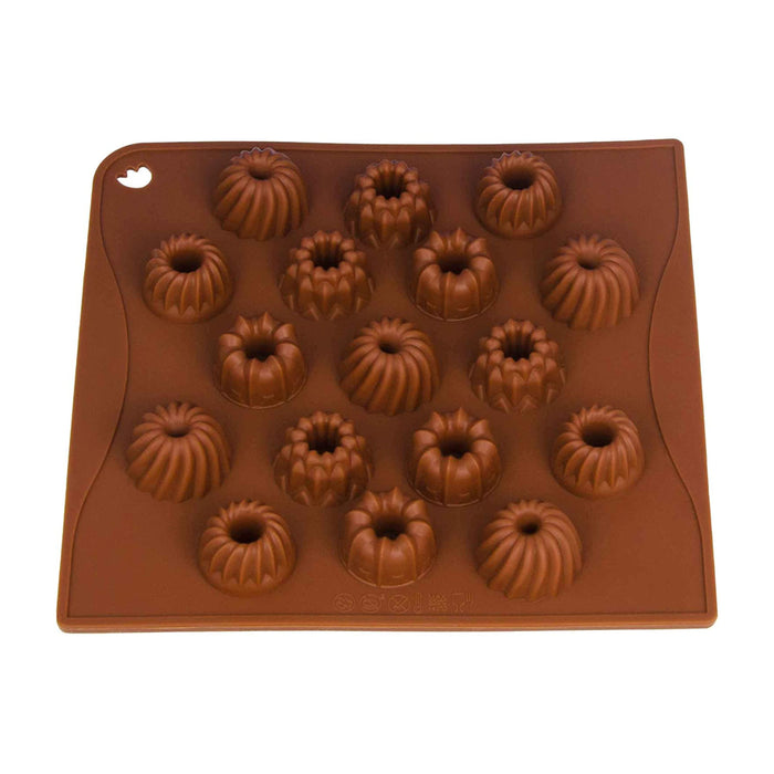 Silicone mold Bundt cake - brown 18x17x2cm