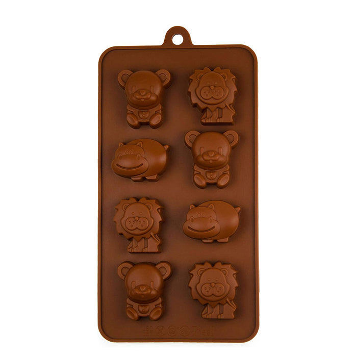 Silicone mold zoo - brown 20x10.5x2cm