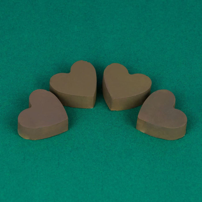 Silicone mold heart - brown 16x14x3cm