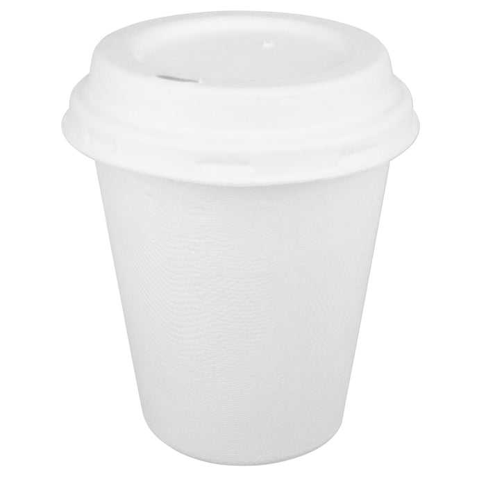 Bagasse coffee cup 200ml - Ø 80mm drinking cup - sugar cane disposable cup