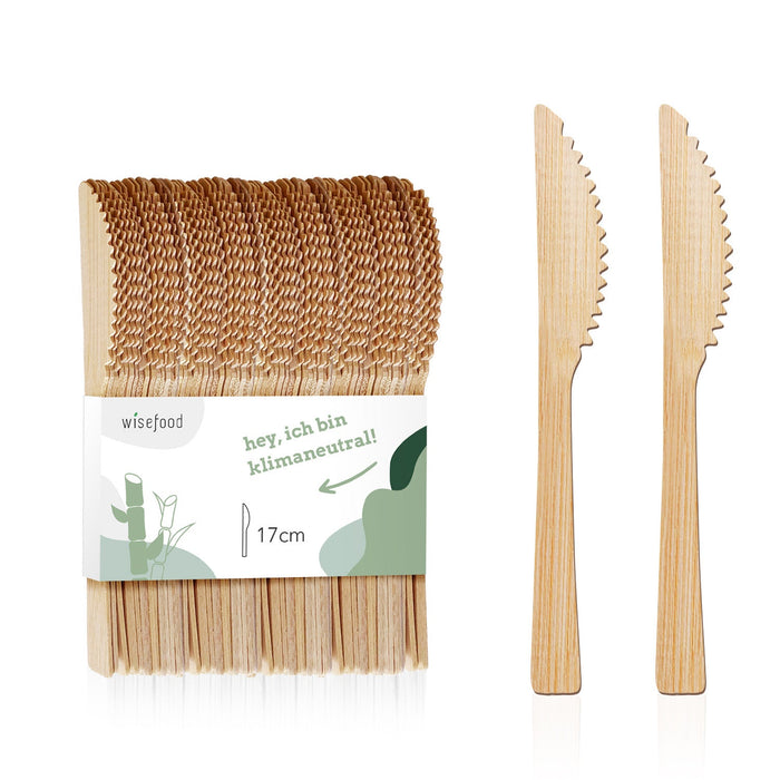 Coltello di bambù 17 cm - coltello di bambù usa e getta