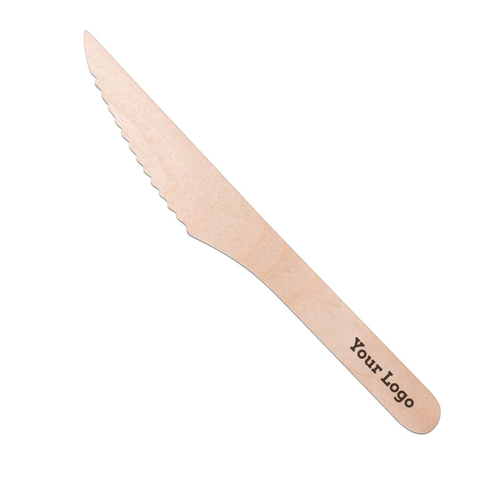 Birch wood knife - 160mm - individually printed