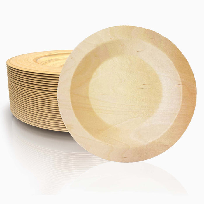 Birch wood plate - round Ø 23cm
