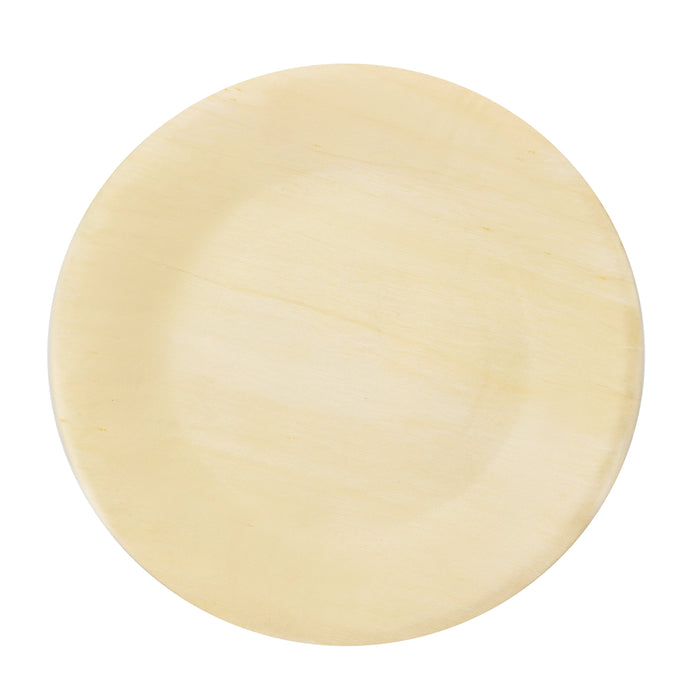 Birch wood plate around 24 cm