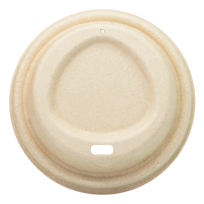 Bagasse lid coffee mug - 90 mm - (300ml , brown)