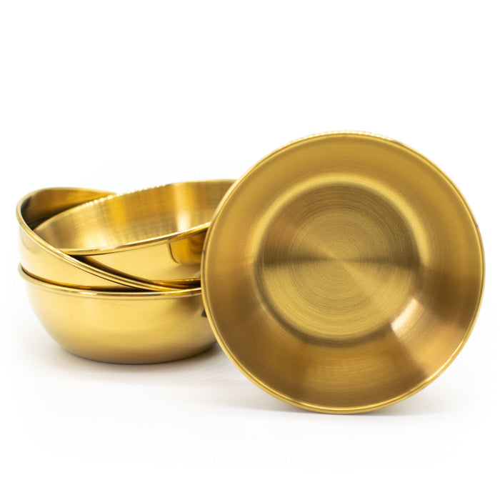 Tigela de imersão de aço inoxidável copo de vestir ouro