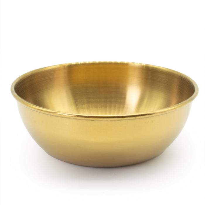 Stainless steel dip bowl dressing cup gold