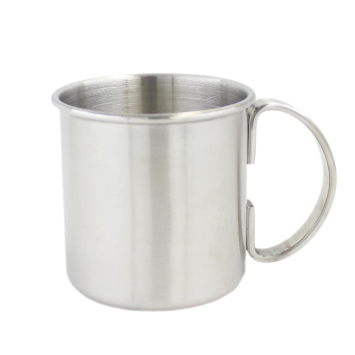 Stainless steel mug silver 400ml