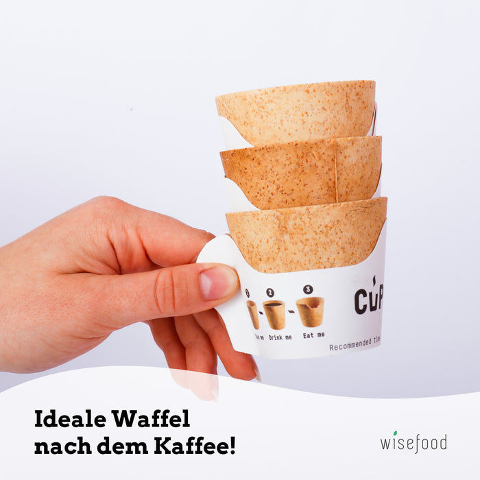 Cupffee: Edible coffee cup developed from oat brand and wheat flour