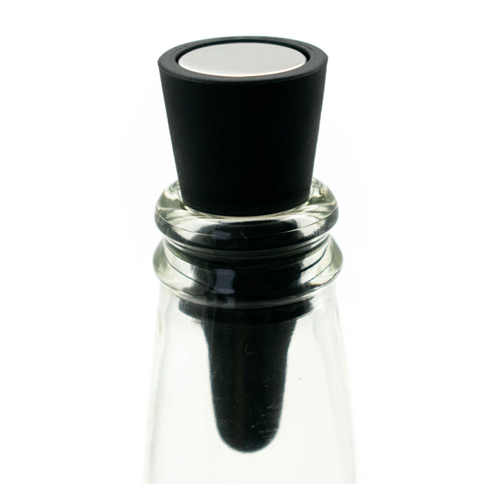 Rolha de vinho rolha de garrafa feita de silicone preto